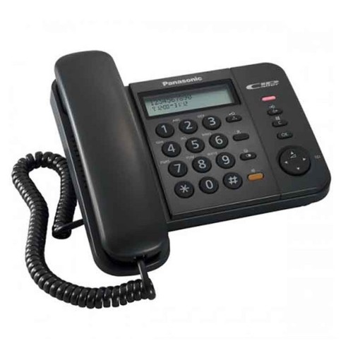 Стационарен телефон Panasonic KX-TS580FXB - Черен