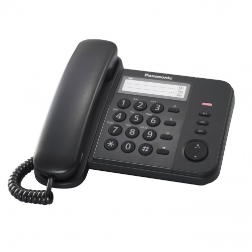 Стационарен телефон Panasonic KX-TS520 - Черен