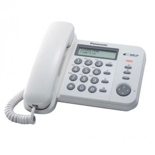Стационарен телефон Panasonic KX-TS560FXW - Бял