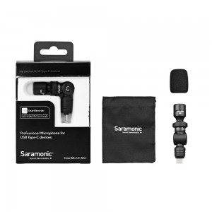 Професионален микрофон Saramonic SmartMic UC Mini за USB Type-C устройства