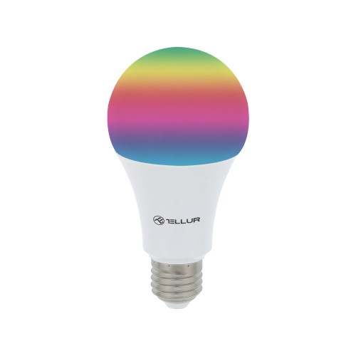 Wi-Fi Smart крушка Tellur BULB E27, 10W - Бяла и RGB светлина 