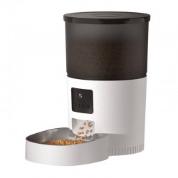 Rojeco 3L Automatic Pet Feeder WiFi with Camera - диспенсър за храна с камера за домашни любимци (бял)