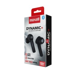 Безжични слушалки Maxell DYNAMIC Тrue Wireless - Черни