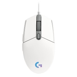 Жична геймърска мишка Logitech G102 LIGHTSYNC RGB - Бяла