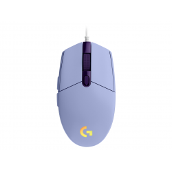Жична геймърска мишка Logitech G102 LIGHTSYNC RGB - Лилава