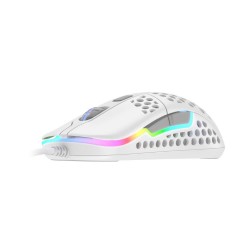 Геймърска мишка Xtrfy M42 White, RGB, Бял
