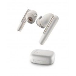HP Poly Voyager Free 60 UC слушалки тапи, Bluetooth, UC, USB-A, калъф за зареждане без тъчскрийн, бели