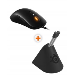 Гейминг комплект SteelSeries - Sensei Ten + Mouse Bungee, черен