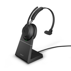 Bluetooth слушалка с микрофон Jabra Evolve2 65 UC Mono - USB-А със стойка за зареждане
