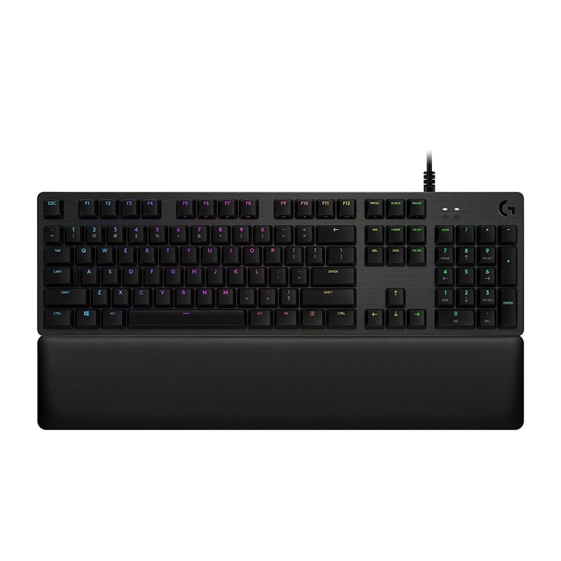 Геймърска механична клавиатура Logitech, G513 Carbon RGB, GX Brown Mechanical суичове