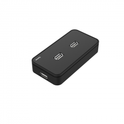 USB хъб със захранване HAMA, USB 2.0, 7-портов, 480 Mbit/s, Черен