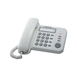 Стационарен телефон Panasonic KX-TS520 - Бял
