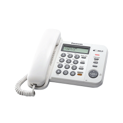 Стационарен телефон Panasonic KX-TS580FXW - Бял