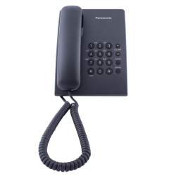 Стационарен телефон Panasonic KX-TS500 - Черен