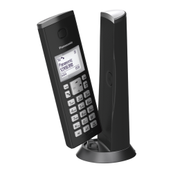 Безжичен DECT телефон Panasonic KX-TGK210EXB - Черен
