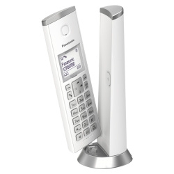 Безжичен DECT телефон Panasonic KX-TGK210EXW - Бял