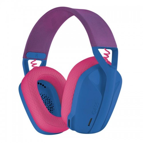 Безжични геймърски слушалки Logitech G435 Lightspeed - Blue and Raspberry