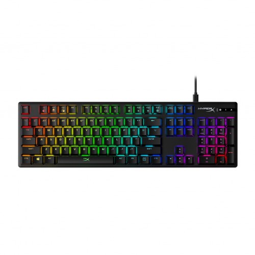 Геймърскa механична клавиатура HyperX  Alloy Origins - HX Aqua суичове, RGB, Черен