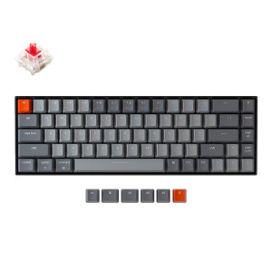Геймърска Механична клавиатура Keychron K6 Hot-Swappable 65% Gateron Red Switch RGB LED ABS