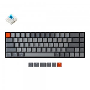 Геймърска Механична клавиатура Keychron K6 Hot-Swappable 65% Gateron Blue Switch RGB LED ABS