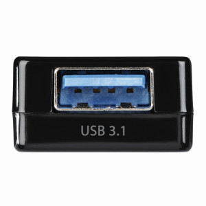 USB-C хъб 1:3 HAMA Pocket, 1 x USB-A 3.1, 2 x USB-A 2.0, Черен