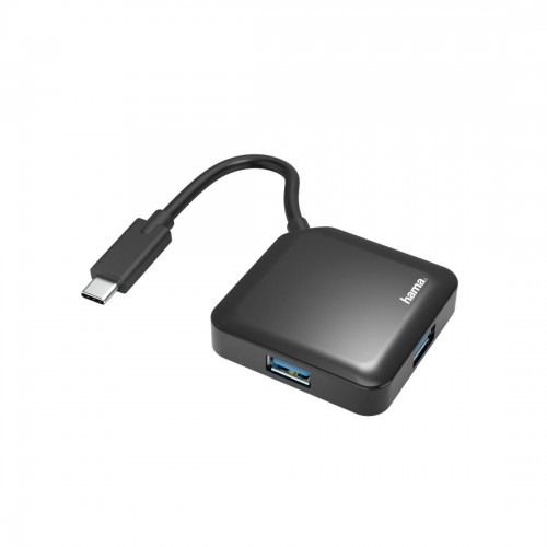 Hama USB-C Hub, 4 Ports, USB 3.2 Gen 1, 5 Gbit/s, Black