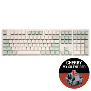 Геймърскa механична клавиатура Ducky One 3 Matcha Full-Size, Cherry MX Silent Red