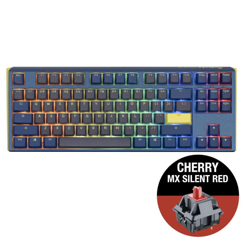 Геймърскa механична клавиатура Ducky One 3 Daybreak TKL, Cherry MX Silent Red