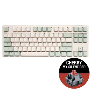 Геймърскa механична клавиатура Ducky One 3 Matcha TKL, Cherry MX Silent Red