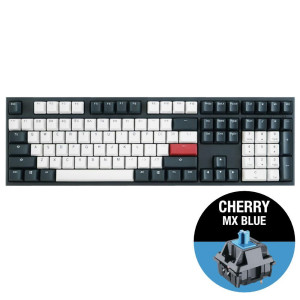 Геймърскa механична клавиатура Ducky One 2 Tuxedo, Cherry MX Blue