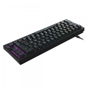 Геймърскa механична клавиатура XTRFY K5 Black, 65% Hotswap RGB US Layout Kailh Red