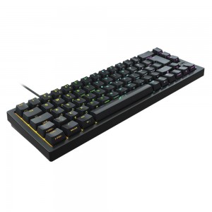 Геймърскa механична клавиатура XTRFY K5 Black, 65% Hotswap RGB UK Layout Kailh Red