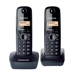 Безжичен DECT телефон Panasonic KX-TG1612, black