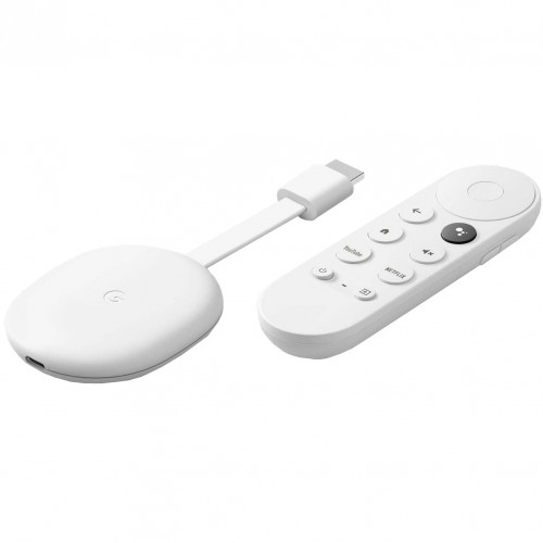Мултимедиен плеър Google Chromecast with Google TV, HDMI - Бял