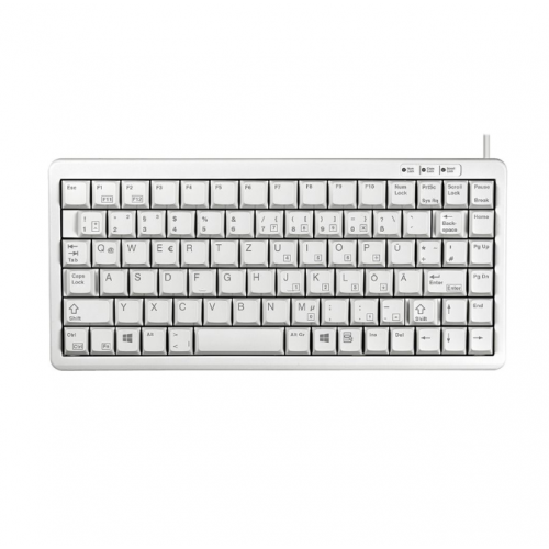 Жична клавиатура CHERRY G84-4100, USB, 86 клавиша, Светло сива