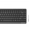 Комплект клавиатура и мишка A4TECH FG1112 Fstyler, Безжичен, 2.4 GHz, Черен
