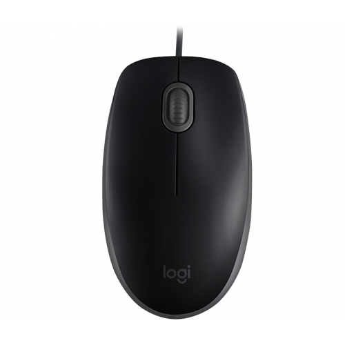 Wired optical mouse LOGITECH B110 Silent, Black, USB