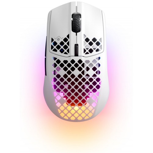 Гейминг мишка SteelSeries - Aerox 3 (2022), безжична, бяла