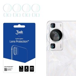 3MK Lens Protection Hybrid Glass Set - предпазни стъклени защитни покрития за камерата на Huawei P60 (4 комплекта)