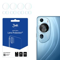 3MK Lens Protection Hybrid Glass Set - предпазни стъклени защитни покрития за камерата на Huawei P60 Art (4 комплекта)