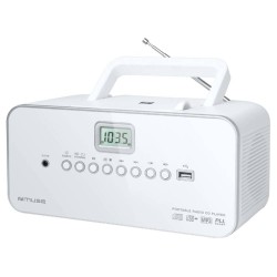 Преносим CD/MP3 Радио плейър Muse M-28 RDW с USB - Бял