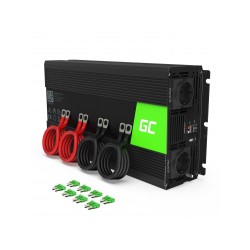 Инвертор GREEN CELL, 12/220V, DC/AC, 300W/6000W, Модифицирана синусоида