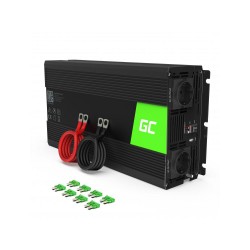 Инвертор GREEN CELL 24V 1500W /3000W Чиста синусоида