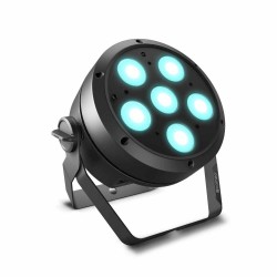 Cameo ROOT PAR 6 прожектор, 6 x 12 W RGBAW светодиоди, LED, черен